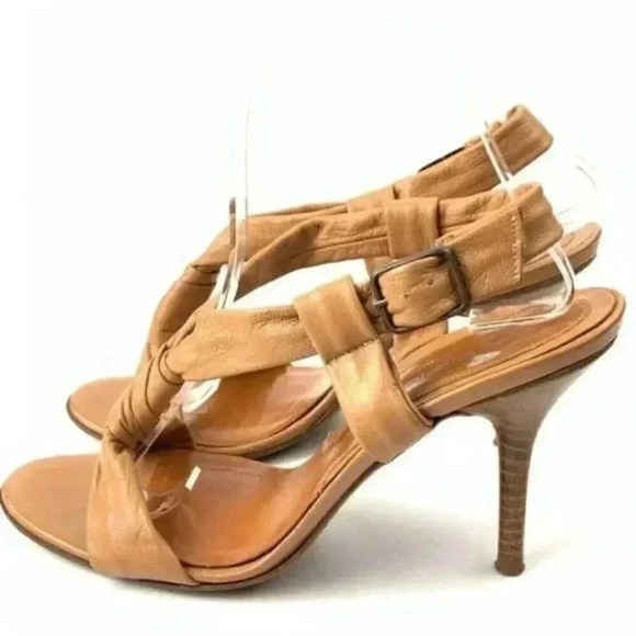Via Spiga heels size 7.5 tan Italian leather - Picture 4 of 8